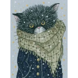 Cross-stitch kit "There were cats. Looking for you, my fish..." M916
