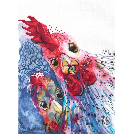 Cross-Stitch kit  "Roasted chicken with potatoes?!" M658