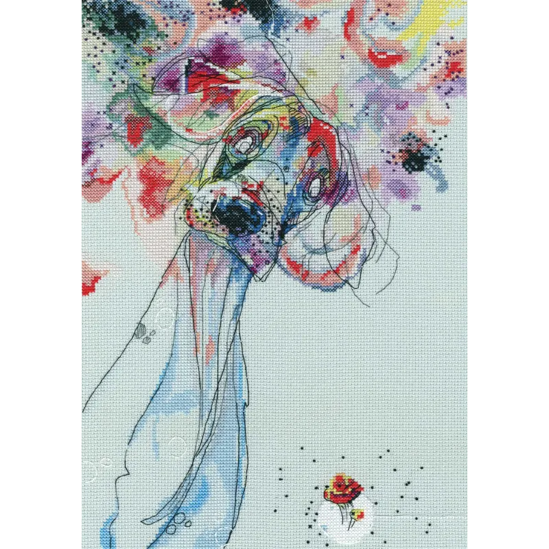 Cross-stitch kit "Color outside your lines" M703