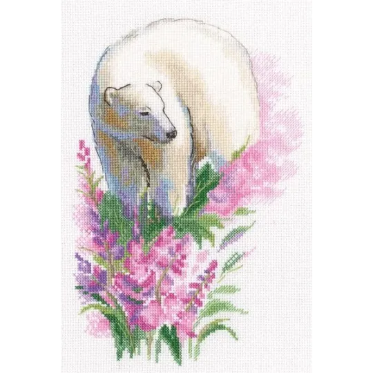 Cross-stitch kit "Polar bear" M971