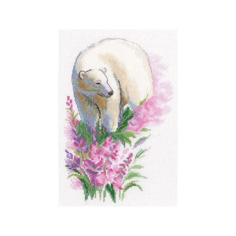 Cross-stitch kit "Polar bear" M971