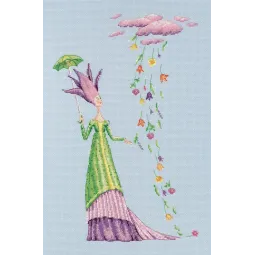 Kreuzstich-Set „Wo die Blumen leben“ M681