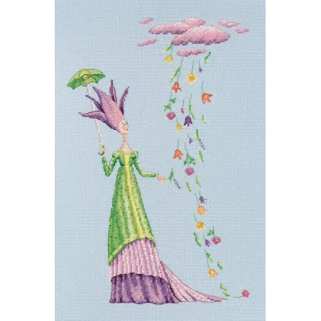 Kreuzstich-Set „Wo die Blumen leben“ M681