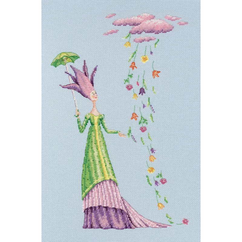 Kreuzstich-Set „Wo die Blumen leben“ M681