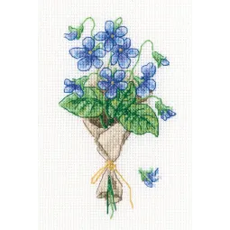 Kryželiu siuvinėjimo rinkinys "Miško violetinės" C326