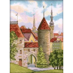 Kit de point de croix ''Vieux Tallinn'' M201