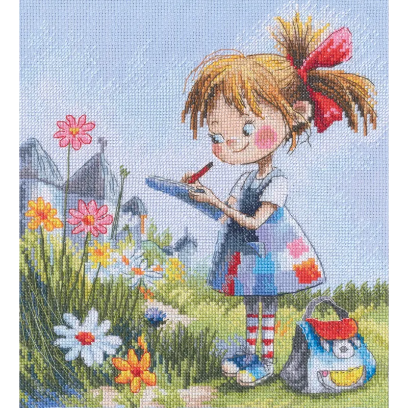 Cross-stitch kits "Roll Call of Flowers" 21,5*23,5 RTOM1074