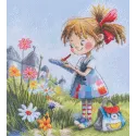 Cross-stitch kits "Roll Call of Flowers" 21,5*23,5 RTOM1074