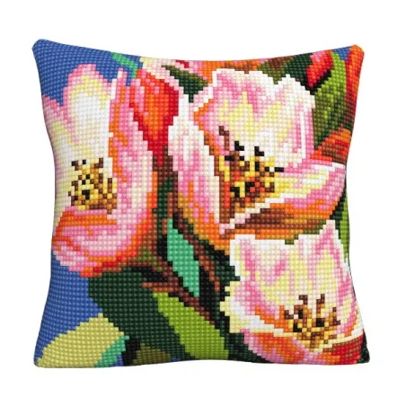 Kit de coussin Motif floral coloré 40x40 CDA5514