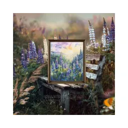Kryželiu siuvinėjimo rinkiniai "Vilkdalgiai saulėkaitoje" 19x23 RTOM1066