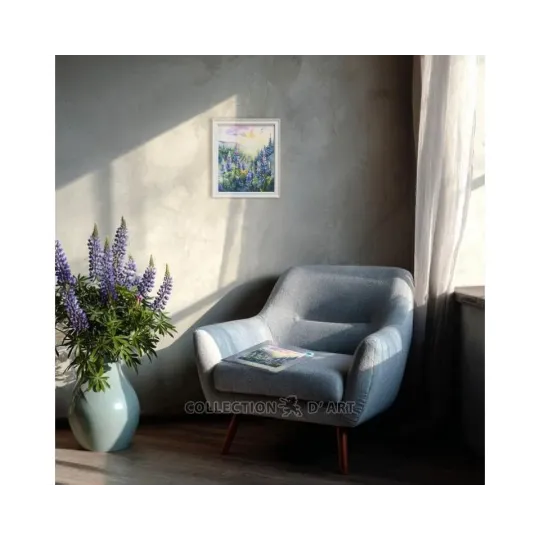 Cross-stitch kits "Lupins in Sunlight" 19x23 RTOM1066