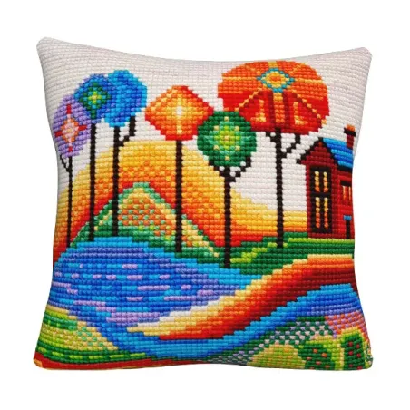 Pagalvėlės rinkinys Mėlynas Ežeras 40x40 CDA5505