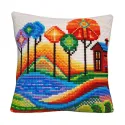 Pagalvėlės rinkinys Mėlynas Ežeras 40x40 CDA5505