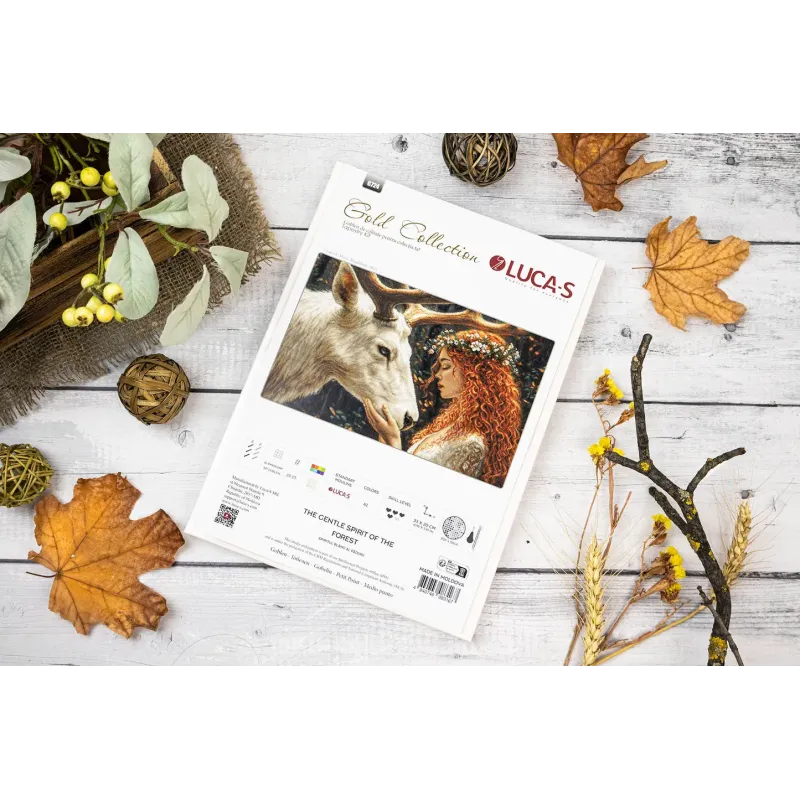 Kit de point de croix. "L'esprit doux de la forêt" 33 x 20 cm SG724