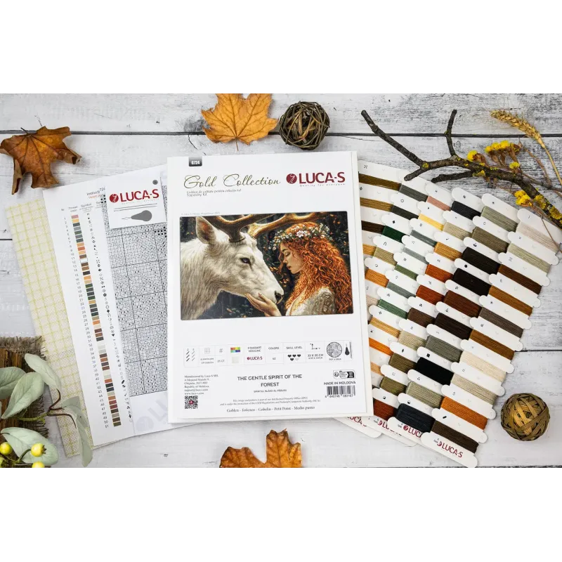 Cross Stitch Kit. "The Gentle Spirit of the Forest" 33 x 20 cm SG724