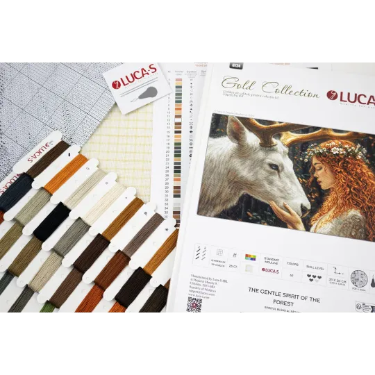 Cross Stitch Kit. "The Gentle Spirit of the Forest" 33 x 20 cm SG724