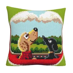 Kissen-Set Hund Reise 40x40 CDA5511