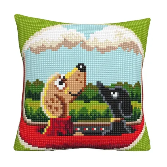 Kissen-Set Hund Reise 40x40 CDA5511