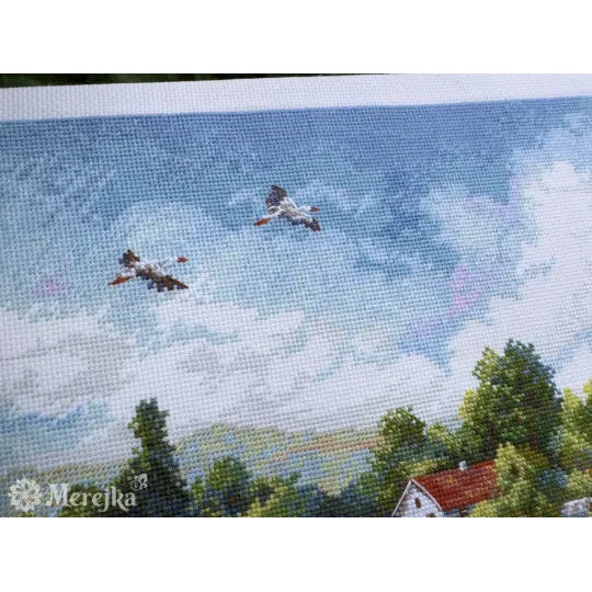 Kit de point de croix "Le Chemin du Retour" 32x37,5 cm SK273