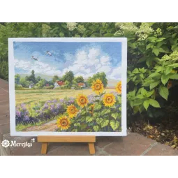 Kit de point de croix "Le Chemin du Retour" 32x37,5 cm SK273