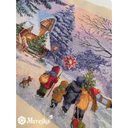 Siuvinėjimo kryželiu rinkinys "Carol of the Bells" 30x41 cm SK289