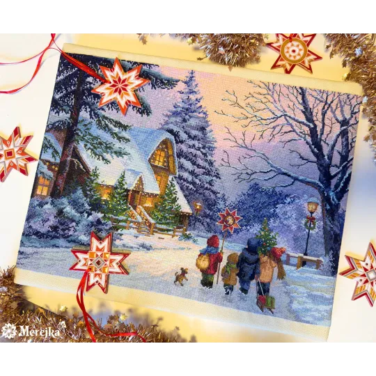 Cross stitch kit "Carol of the Bells" 30x41 cm SK289