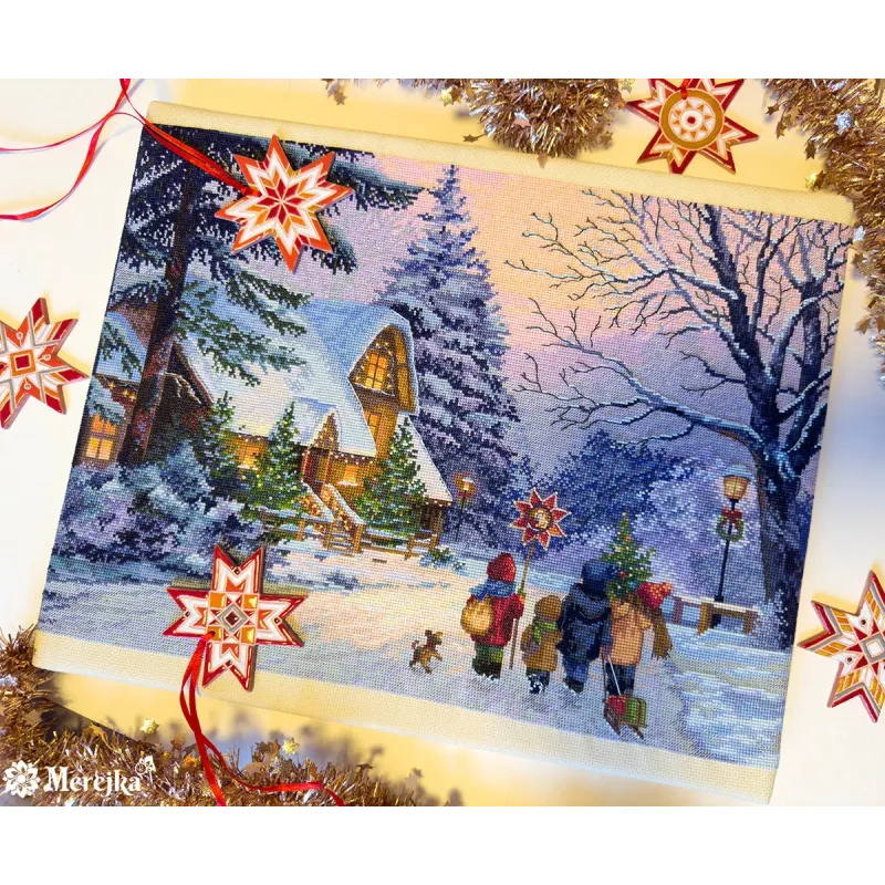 Cross stitch kit "Carol of the Bells" 30x41 cm SK289