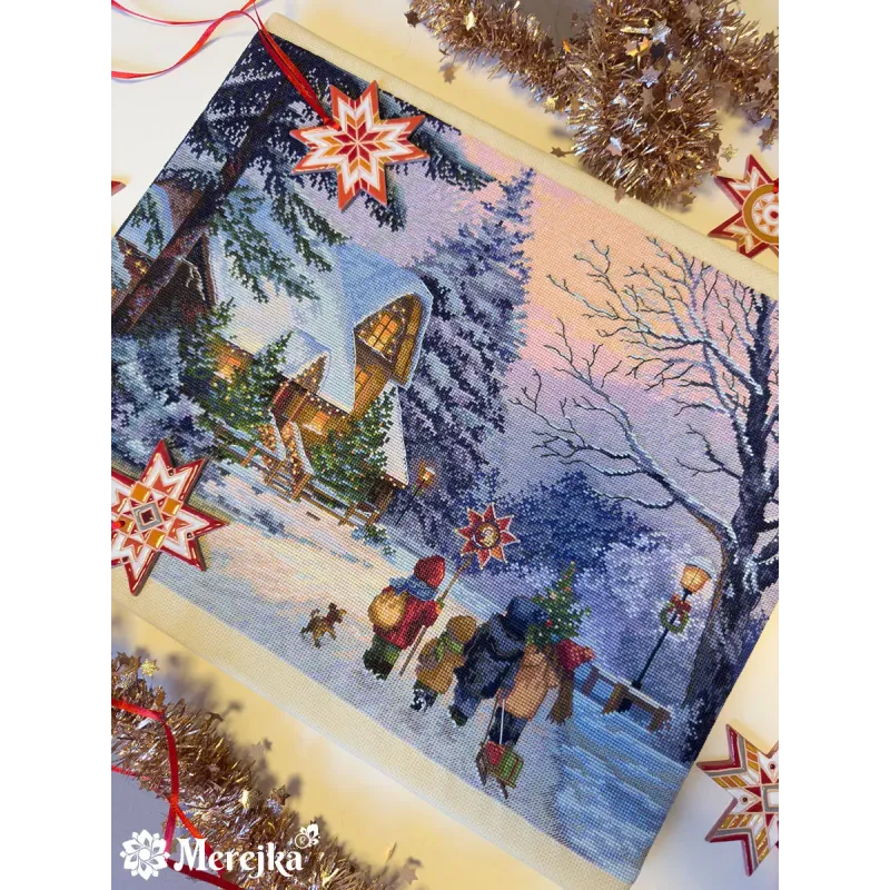 Cross stitch kit "Carol of the Bells" 30x41 cm SK289