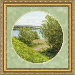 Kit point de croix "Sur les collines ensoleillées" 31,7x31,7 cm S/VM045