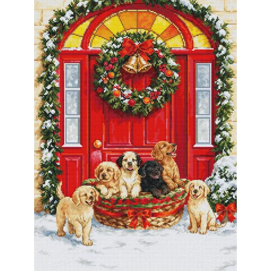 Cross Stitch Kit. "Santa’s Delivery" 29 x 38 cm SBU5102
