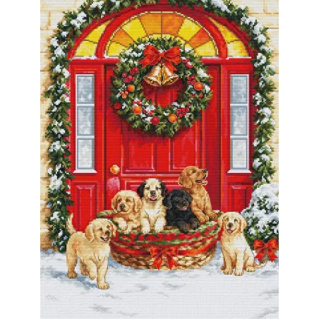 Cross Stitch Kit. "Santa’s Delivery" 29 x 38 cm SBU5102