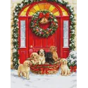 Cross Stitch Kit. "Santa’s Delivery" 29 x 38 cm SBU5102