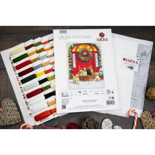 Cross Stitch Kit. "Santa’s Delivery" 29 x 38 cm SBU5102