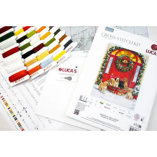 Cross Stitch Kit. "Santa’s Delivery" 29 x 38 cm SBU5102