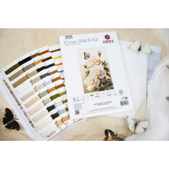 Набор для вышивания крестом. "Аромат роз" 25 x 39 см SB7056