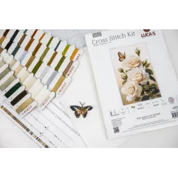 Набор для вышивания крестом. "Аромат роз" 25 x 39 см SB7056