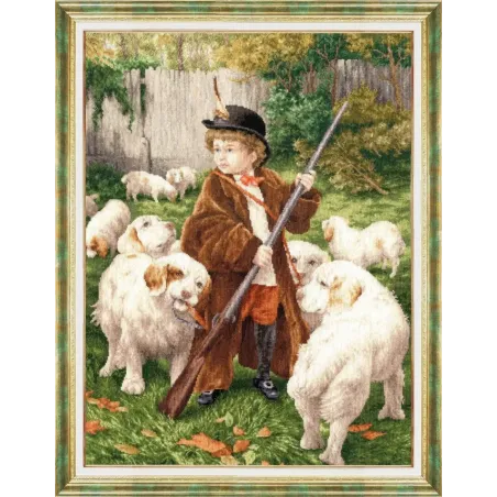 Kreuzstich-Set "Neuer Hausmeister" 48x35,5 cm S/MK118