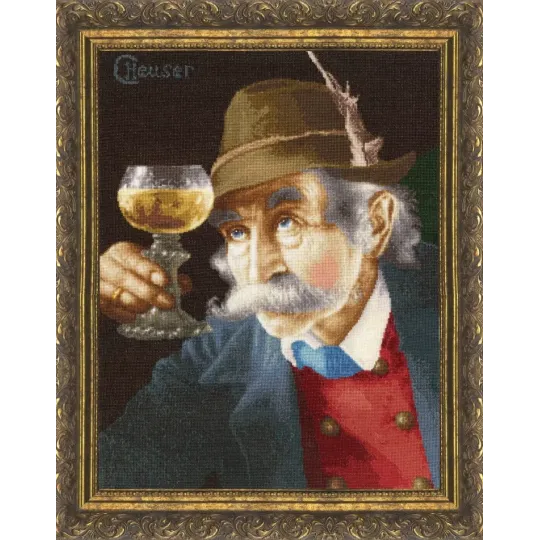 Cross stitch kit "Wine Connoisseur" 31.5x41 cm S/MK114