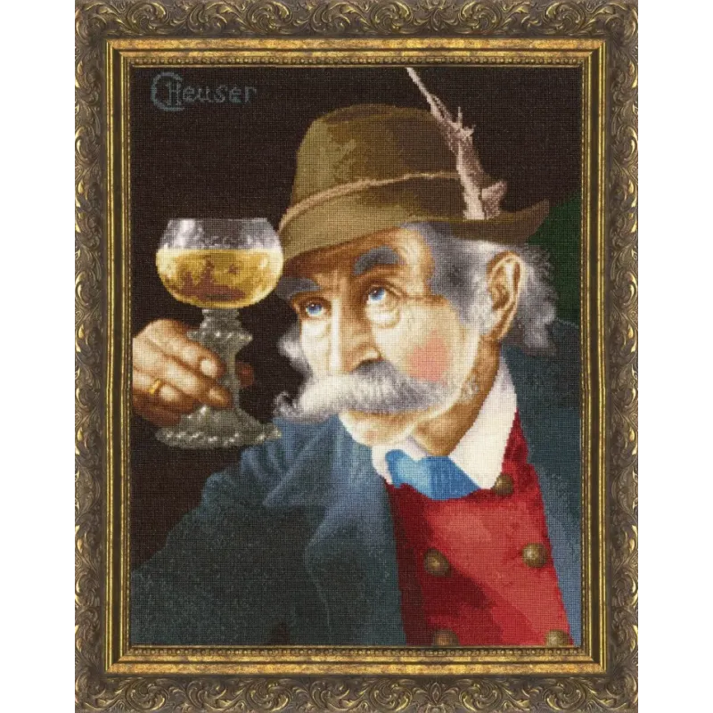 Cross stitch kit "Wine Connoisseur" 31.5x41 cm S/MK114