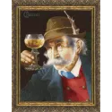 Cross stitch kit "Wine Connoisseur" 31.5x41 cm S/MK114