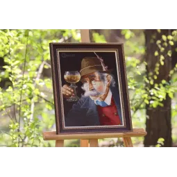 Набор для вышивания крестом "Ценитель вина" 31.5x41 см S/MK114