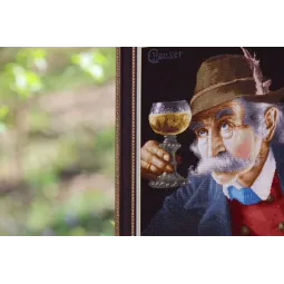 Набор для вышивания крестом "Ценитель вина" 31.5x41 см S/MK114