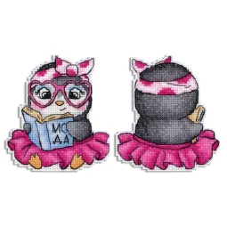 Kit point de croix "Fashionista" 10x9 cm SR-897