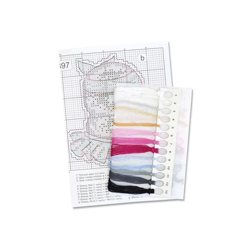 Набор для вышивания "Модница" 10x9 см SR-897