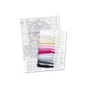 Kit point de croix "Fashionista" 10x9 cm SR-897