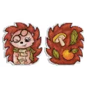 Cross stitch kit "Mischievous hedgehog" 10x9 cm SR-894