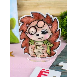 Набор для вышивания крестиком "Озорной ёжик" 10x9 см SR-894