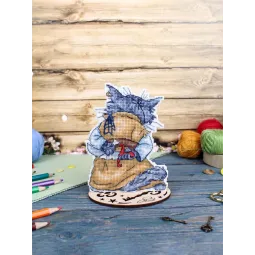 Cross stitch kit "Basilio the Cat" 14x10 cm SR-1180
