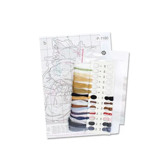 Kit de point de croix "Basilio le Chat" SR-1180