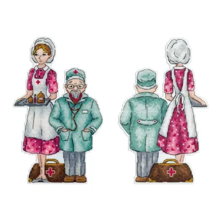 Kreuzstich-Set "Ärzte" 19x12 cm SR-1110